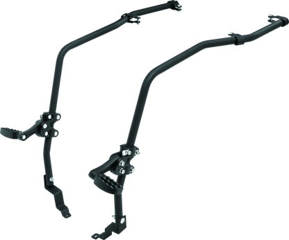 QuadBoss Honda TRX650/680 FourTrax Rincon fender protectors in black, designed to shield fenders from debris and impacts.