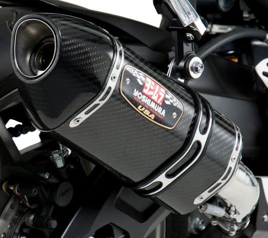 YOSHIMURA Yoshimura Exhaust Street R 77 Slip-On SS CF motorcycle exhaust with stainless steel and carbon fiber components