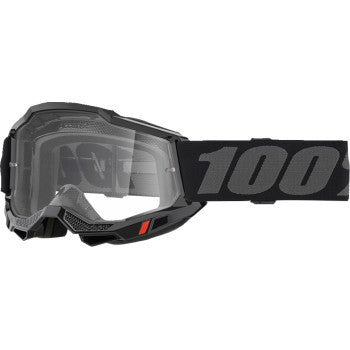 100% Accuri 2 Goggle - Black - Clear 50013-00038 - Howling Moto
