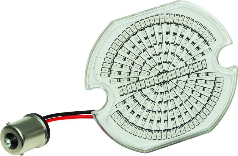 Kuryakyn Luminez LED rear turn signal insert for Harley-Davidson, red flat style, 1156 socket, bright LED lighting