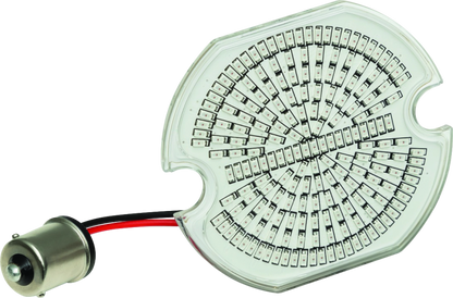 Kuryakyn Luminez LED rear turn signal insert for Harley-Davidson, red flat style, 1156 socket, bright LED lighting