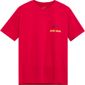 Red ALPINESTARS Swerve CSF T-Shirt in 2XL, featuring the brand logo and graphic design on the front, casual fit for everyday wear.