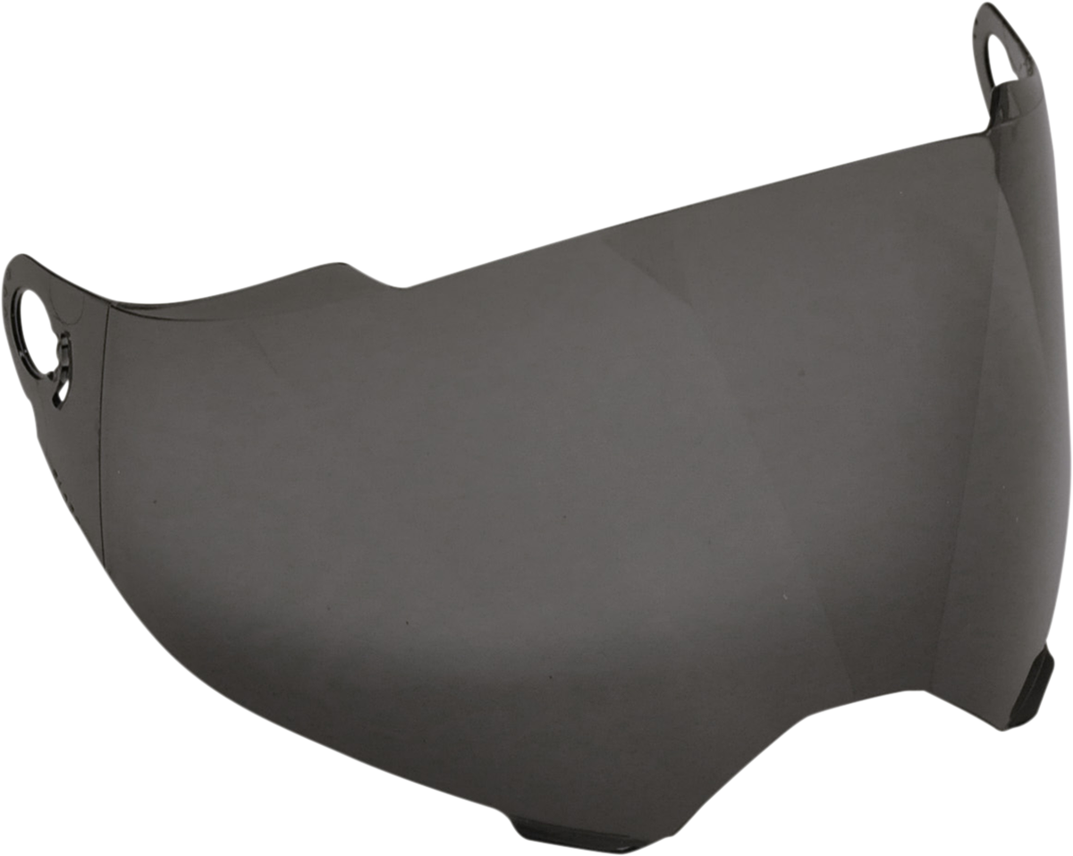 Bill's Exhausts AFX FX-39DS/2 helmet shield in dark smoke, outer visor for motorcycle helmets, transparent protective shield