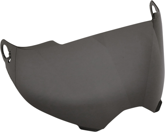 Bill's Exhausts AFX FX-39DS/2 helmet shield in dark smoke, outer visor for motorcycle helmets, transparent protective shield