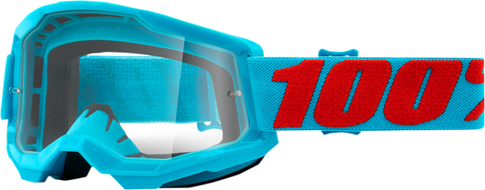 100% Strata 2 Goggles - Summit - Clear 50027-00011 - Howling Moto