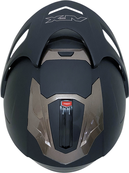 Bill's Exhausts AFX FX-50 matte black motorcycle helmet in 2XL size, featuring a sleek, aerodynamic design.