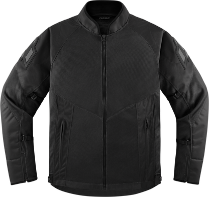 Bill's Exhausts ICON Mesh AF™ Black Jacket in Small with breathable mesh fabric and stylish design.
