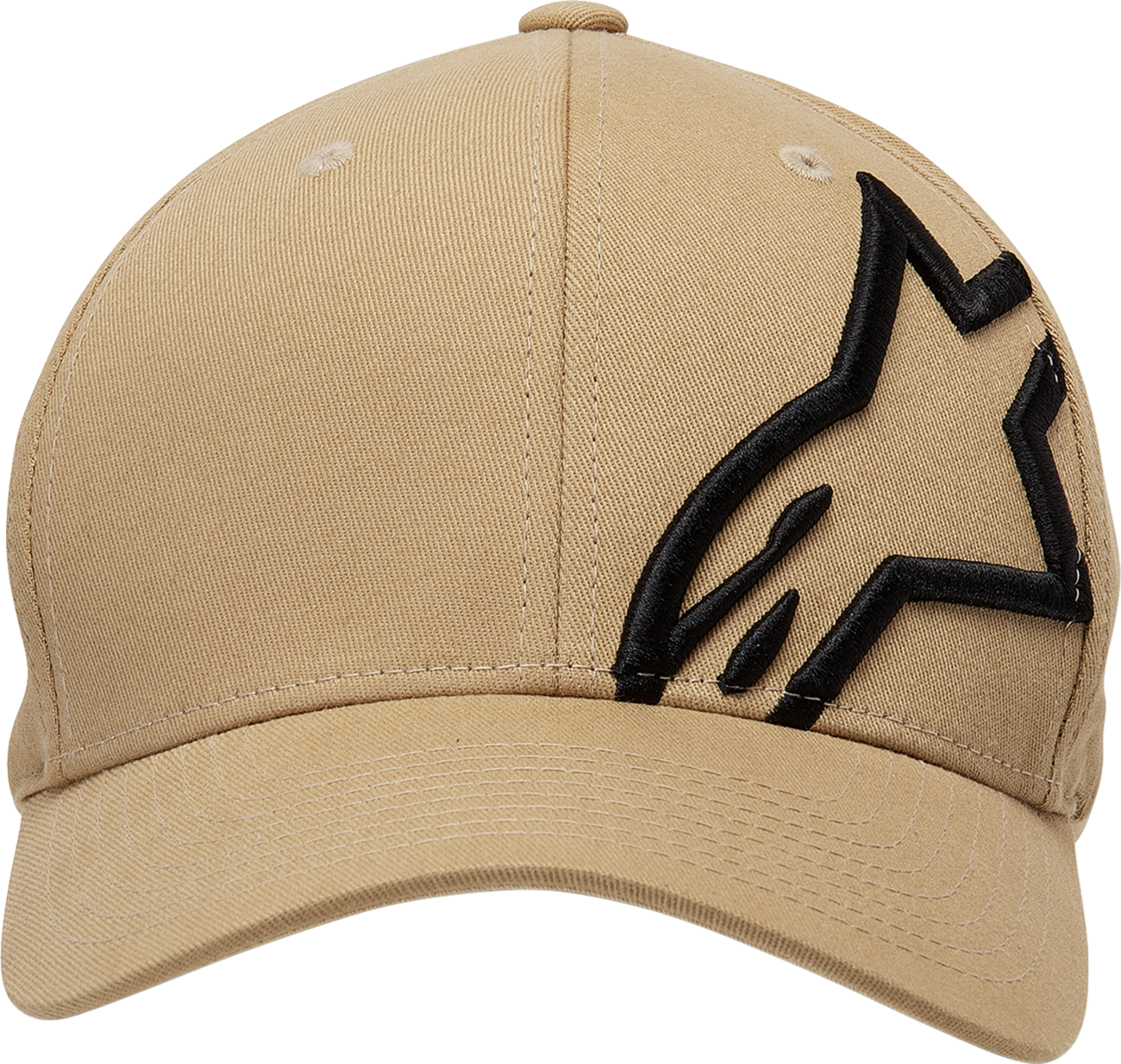 Bill's Exhausts Alpinstars Corp Shift 2 Hat in sand and black, small/medium size, with embroidered logo and adjustable strap.