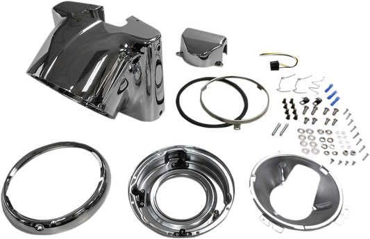 DRAG SPECIALTIES 7-Inch Nacelle Headlight Kit - Chrome (Part L20-0629C)