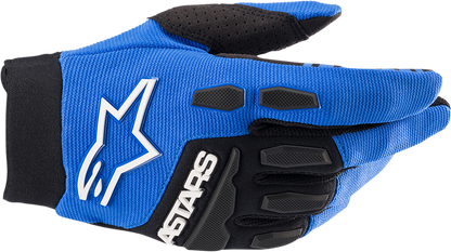 ALPINESTARS Full Bore Gloves - Blue/Black - Medium 3563622-713-M - Howling Moto