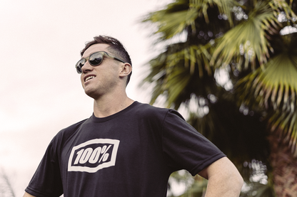 100% Icon T-Shirt - Black - Medium 20000-00021 - Howling Moto