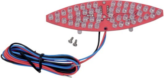 DRAG SPECIALTIES Replacement LED board for Cateye 76384B motorcycle taillight, part #2030-0172, showing electronic circuit components.