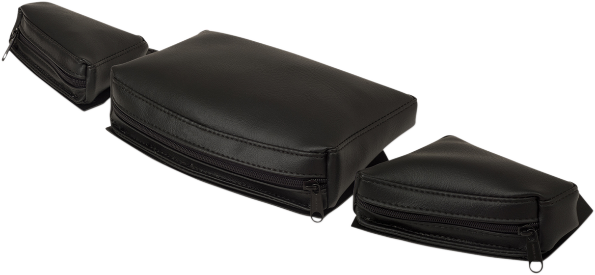 Bill's Exhausts Show Chrome Dash Pouch H41-154BK for engine, featuring chrome finish and compact design suitable for dashboard storage.