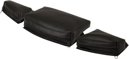 Bill's Exhausts Show Chrome Dash Pouch H41-154BK for engine, featuring chrome finish and compact design suitable for dashboard storage.