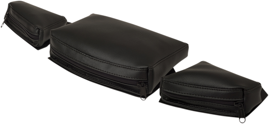 Bill's Exhausts Show Chrome Dash Pouch H41-154BK for engine, featuring chrome finish and compact design suitable for dashboard storage.
