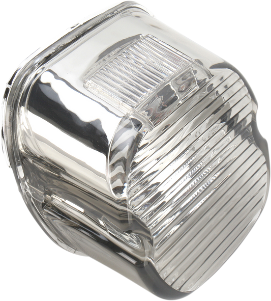 Smoke lens for DRAG SPECIALTIES laydown taillight on custom motorcycles, featuring a sleek, tinted design for stylish motorcycle lighting.