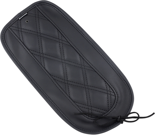 Bill's Exhausts SADDLEMEN Fender Chap matching LS Solo Seat T8129-18-LS for motorcycle, black leather with stitching details