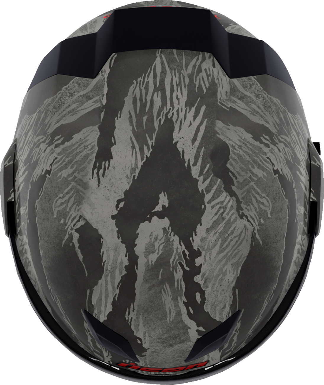 Bill's Exhausts ICON Airflite™ helmet in gray with tiger's blood design, small size, featuring MIPS® safety technology.