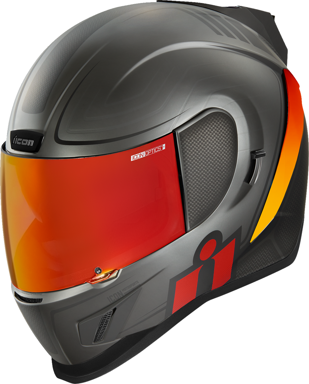 Red ICON Airform™ helmet in XS size, featuring a sleek design with the Resurgent pattern, displayed on a neutral background.