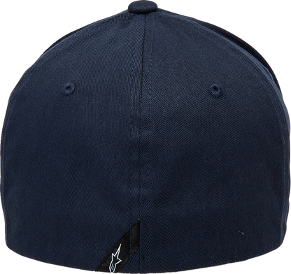Alpinestars Linear Hat in navy and red, L/XL size, featuring the Alpinestars logo on a casual style hat.