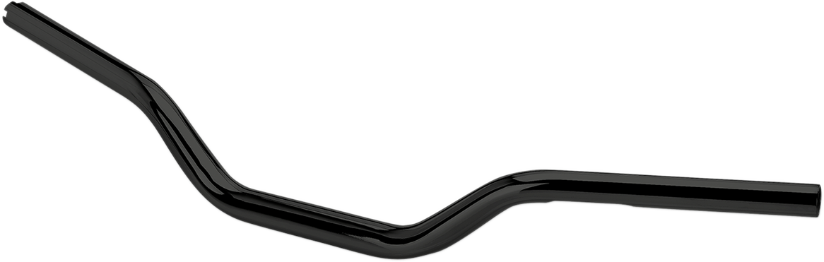 Black BILTWELL Tracker Mid Oversized Handlebars for motorcycles, featuring a sleek design and sturdy construction.