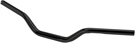 Black BILTWELL Tracker Mid Oversized Handlebars for motorcycles, featuring a sleek design and sturdy construction.