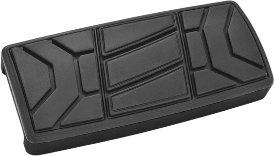 CanAm brake pedal cover by Bill's Exhausts, chrome finish, designed for CanAm engine brake pedal, with textured surface for grip.