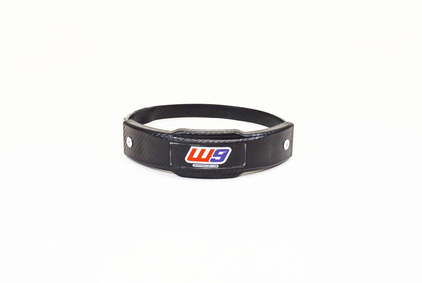 Warp 9 Universal Exhaust Sliders in black for motorcycle exhaust protection, durable design by Warp9Racing.