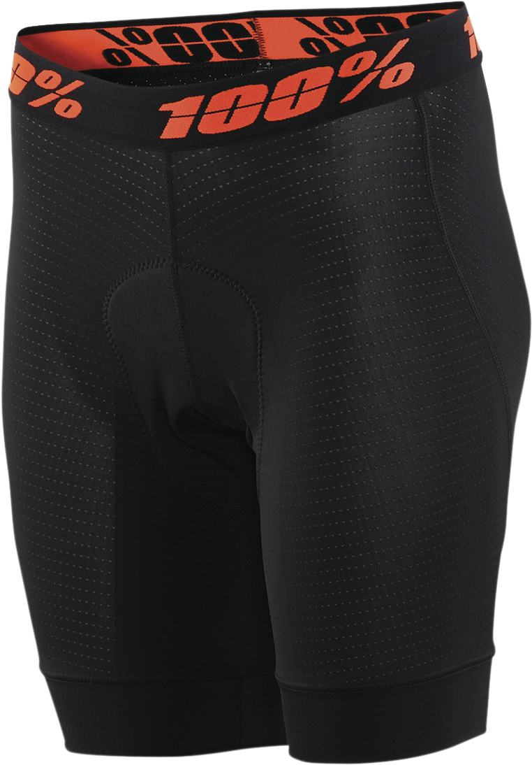 100% Women's Crux Liner Shorts - Black - Medium 40050-00001 - Howling Moto