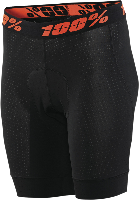 100% Women's Crux Liner Shorts - Black - Medium 40050-00001 - Howling Moto