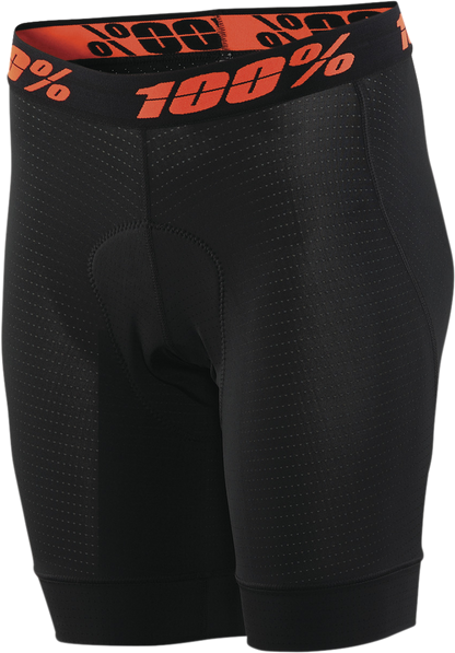100% Women's Crux Liner Shorts - Black - Large 40050-00002 - Howling Moto