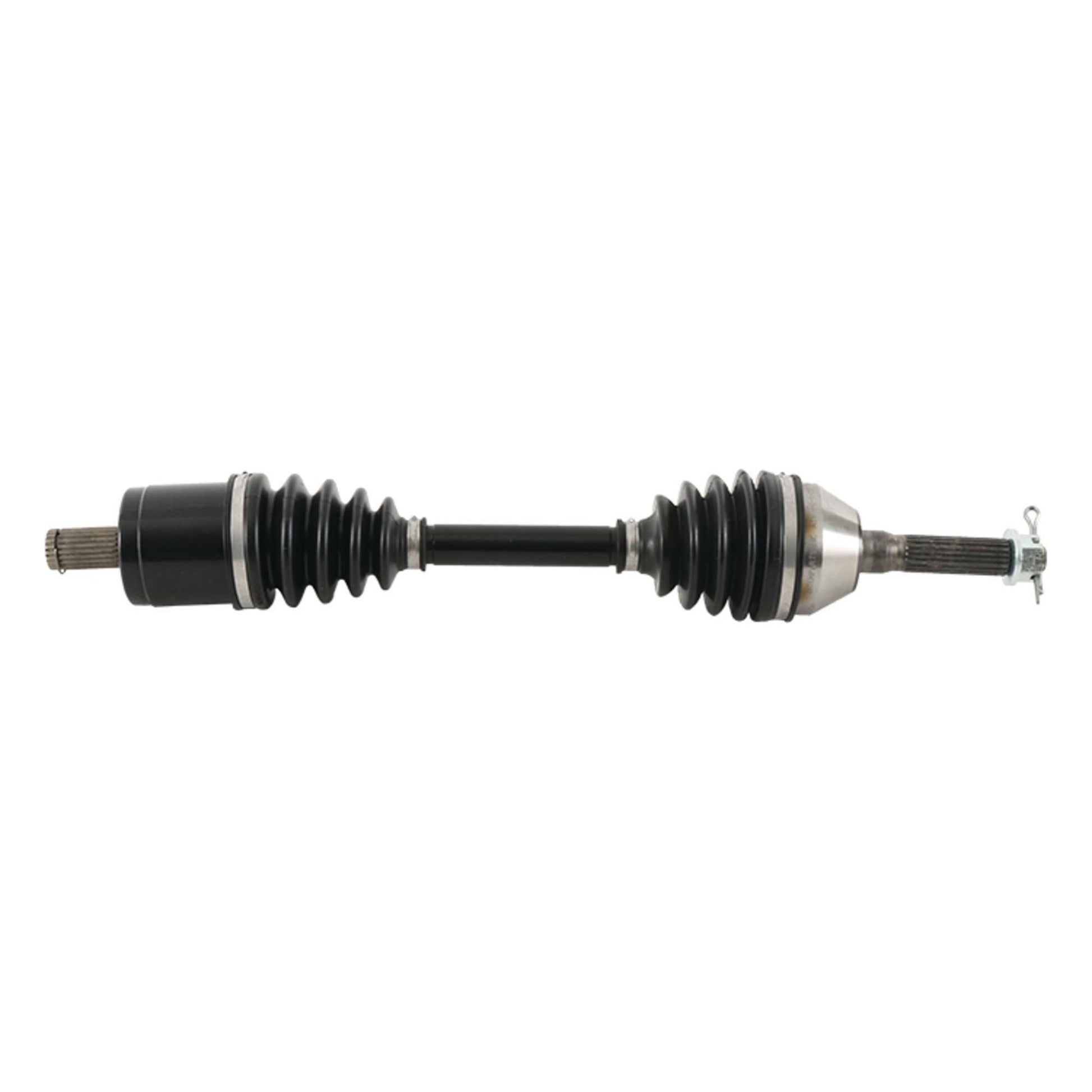 ALL BALLS OEM-fit axle for enhanced durability, shown in the image with metal construction and precise fitment features.