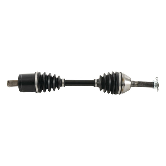 ALL BALLS OEM-fit axle for enhanced durability, shown in the image with metal construction and precise fitment features.