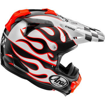 Arai VX-Pro4 Flame Off-Road Helmet | Yellow/Black/Red & White/Black/Red