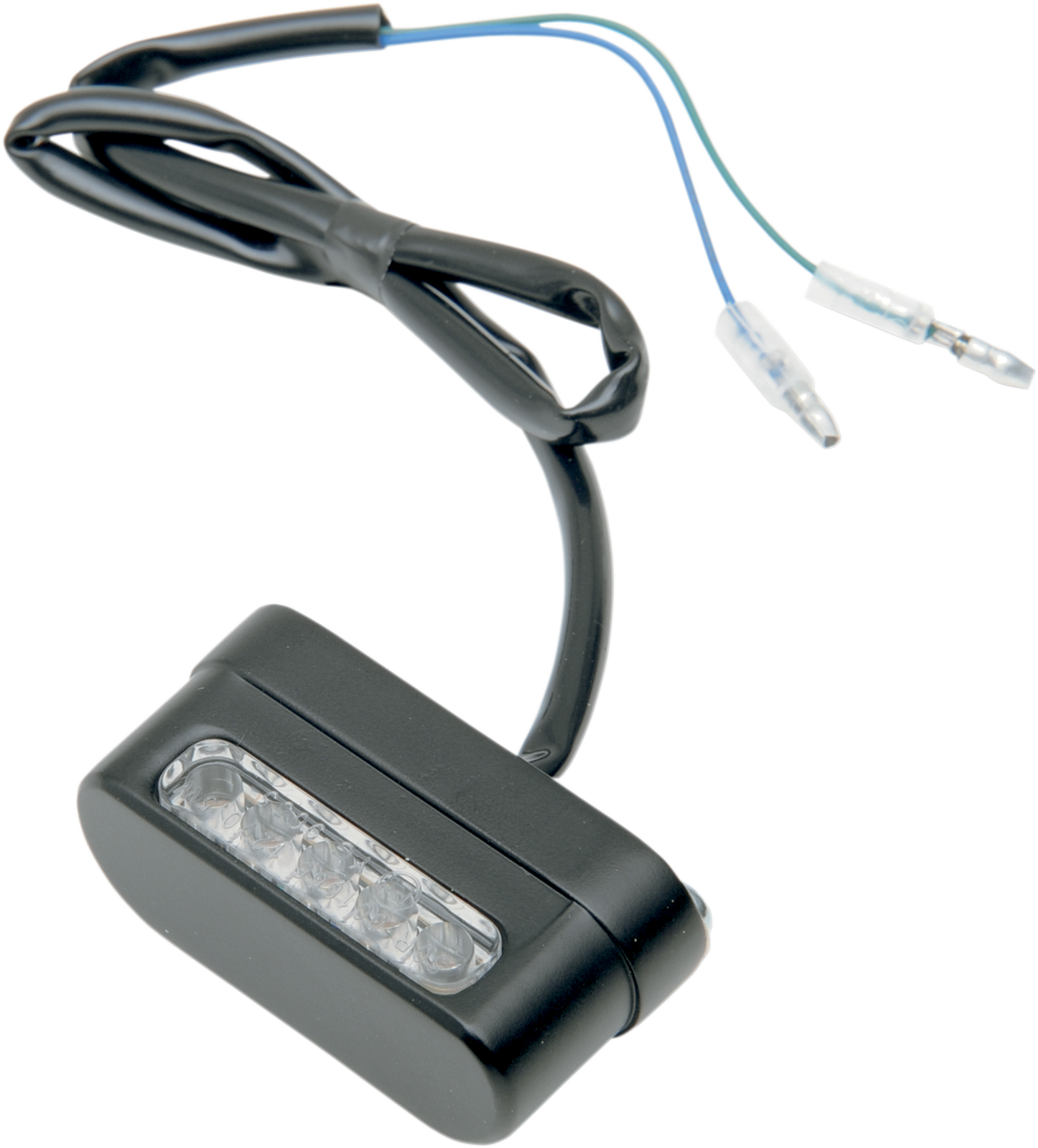 Matte black LED light strip with mounting hardware from DRAG SPECIALTIES, ideal for motorcycle or vehicle lighting upgrades.