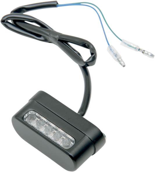 Matte black LED light strip with mounting hardware from DRAG SPECIALTIES, ideal for motorcycle or vehicle lighting upgrades.