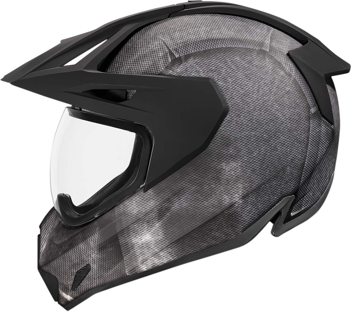 Black ICON Variant Pro™ Construct helmet in small size with sleek design and matte finish, featuring ventilation and secure strap details.
