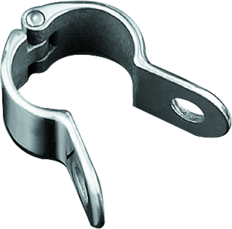 Kuryakyn Magnum Quick Clamp 1-1/4 inch chrome for powersports, showing easy mounting design for motorcycles or ATVs.