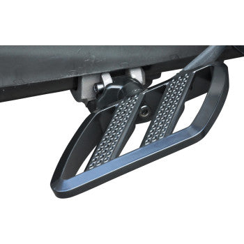 SHOW CHROME Combat Boards Driver Stealth Black for Ryker 2019-2024, featuring durable black finish and ergonomic design.