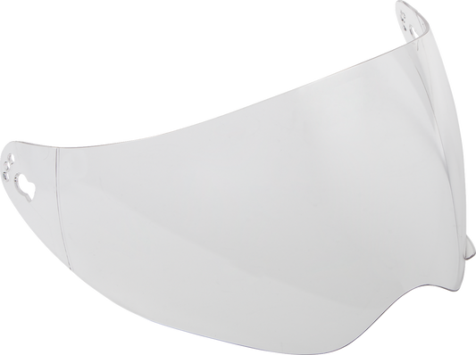 Clear AFX FX-37X helmet shield from Bill's Exhausts showing its transparent design and secure attachment features.