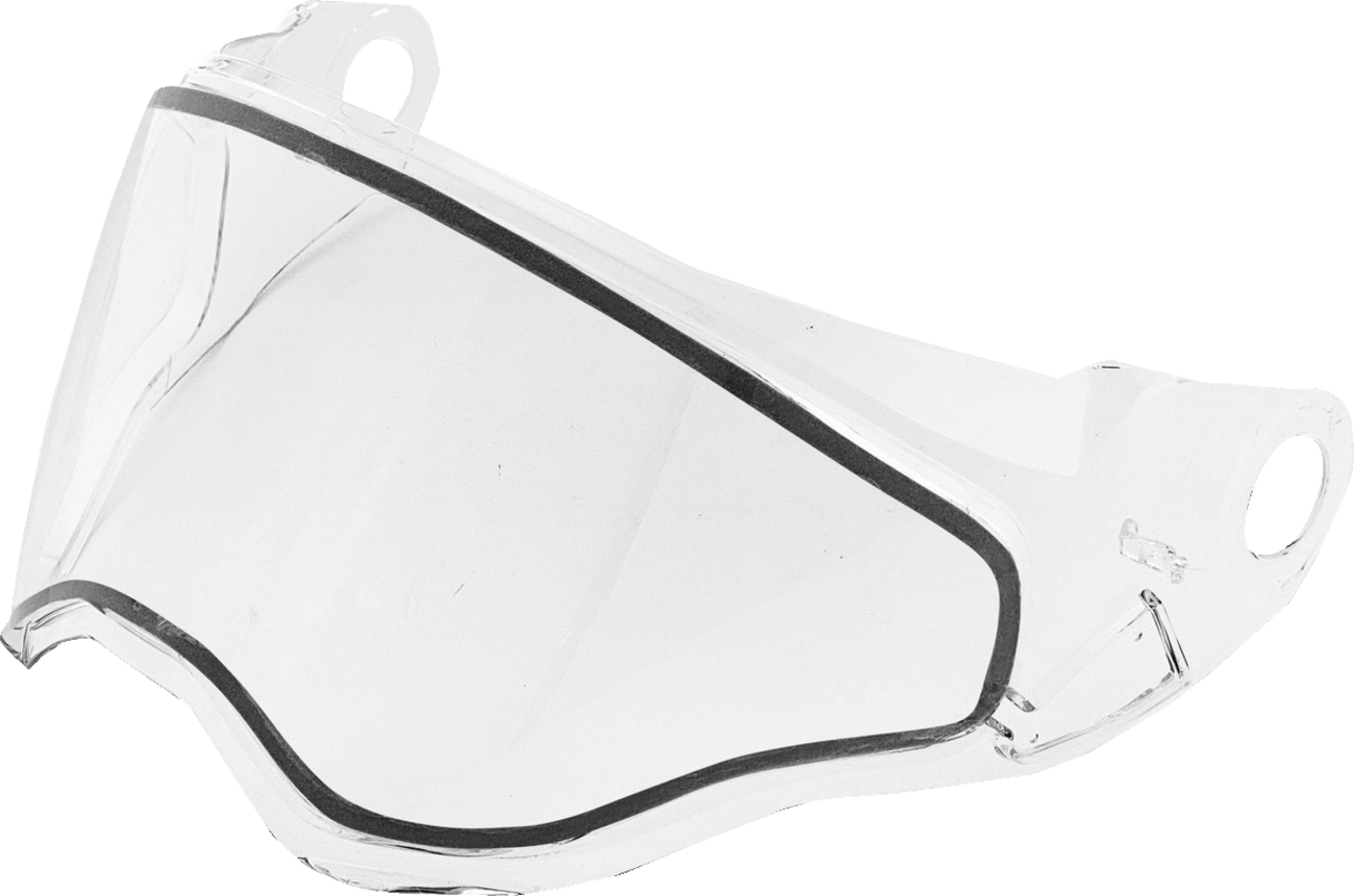 Clear double helmet shield for AFX FX-111DS helmet by Bill's Exhausts, showing the transparent protective visor.