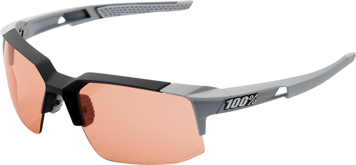 100% Speedcoupe Sunglasses - Stone Gray - Coral Mirror 61031-289-79 - Howling Moto