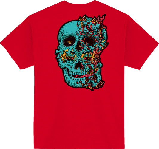 Bill's Exhausts ICON Munchies™ Heather Red T-Shirt in 3XL, featuring a casual fit and graphic design on the front.