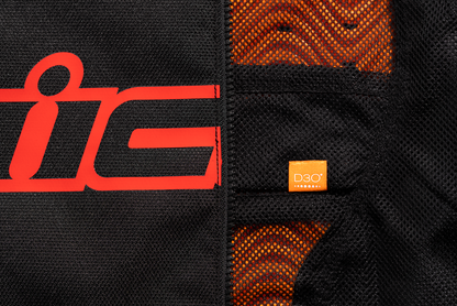 Bill's Exhausts ICON Hooligan™ CE Slayer XL jacket with black and red design, featuring logo and protective padding.