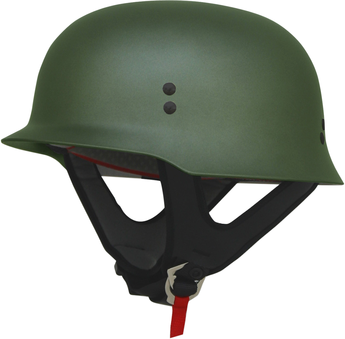 Bill's Exhausts AFX FX helmet in flat olive color, size XS, showing the sleek motorcycle helmet with matte finish.