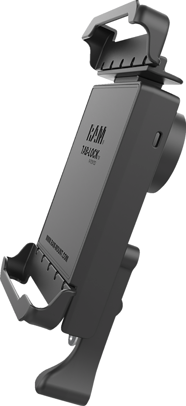 Engine RAM MOUNTS Holder by Bill's Exhausts with Tab-Lock RAM-HOL-TABL23U for secure device mounting in vehicles.