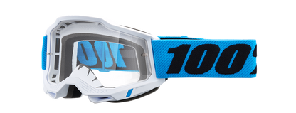 100% Accuri 2 Goggles - Novel - Clear 50013-00023 - Howling Moto