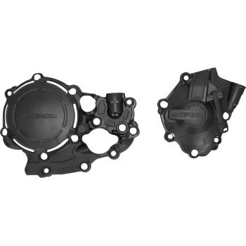 Black ACERBIS X-Power Kit protection for Honda CRF250R/X 2022-2024 motorcycle, installed on bike frame.