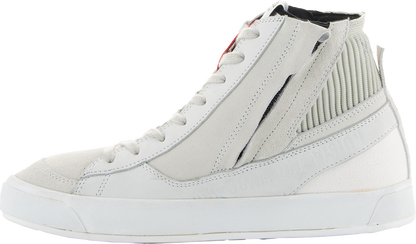 Alpinestars Stated Shoes in white and gray, US size 12, featuring sleek design and athletic style.