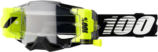 100% Armega Forecast Goggles - Black - Clear 50006-00001 - Howling Moto